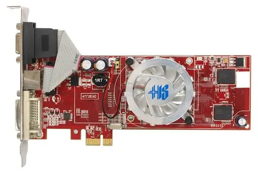 HIS VGA PCI-Express X1550 128MB HyperMemory 512MB DDR TV/DVI