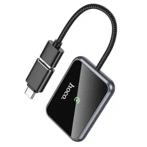 Hoco Hu1 Way Ασύρματος Αντάπτορας Carplay Γκρι