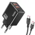 KAKUSIGA Φορτιστής Τοίχου KSC-1238 με Καλώδιο USB-C 2x USB 12W Μαύρος
