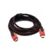 Καλώδιο Hdmi-Mdmi 1.4 Κόκκινο-Μαύρο Επίχρυσες Επαφές 2M