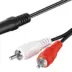 Καλώδιο Ήχου Αρα5004-7 3,5mm Stereo 2Rca M/M Λευκό