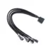 Καλώδιο No brand Y-Splitter For fan MOLEX to 4x4PIN 0.3m Μαύρο