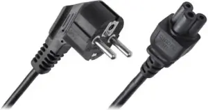 Καλώδιο Τροφοδοσίας 3x0.75mm2 1.5m Για Laptop Μαύρο Yun