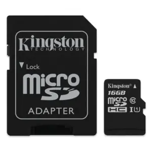 Κάρτα Μνήμης Kingston Micro SD 16GB CLASS10 Adaptor