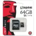 Κάρτα Μνήμης Kingston Micro Sdhc 64gb Class 10 Sd Adapter