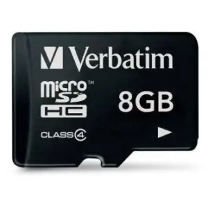 Κάρτα Μνήμης Verbatim microSD 8GB Class 4
