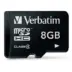 Κάρτα Μνήμης Verbatim microSD 8GB Class 4