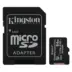 Kingston Micro Secure Digital 64GB microSDXC Canvas select Plus 80R CL10 UHS-I Card + SD Adapter