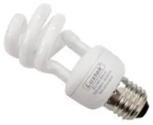 Λάμπα Οικονομίας Spiral Mini Half 12W E27 720LM 4200K CW Luxtex
