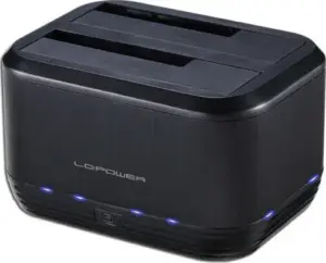 LC-Power Docking Station LC-Dock-U3-III για 2 Σκληρούς Δίσκους Sata 2.5" / 3.5" με Σύνδεση USB 3.0