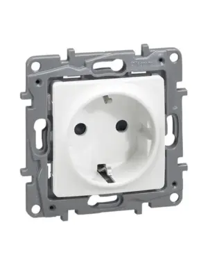 Legrand Niloe Πρίζα 2Π+Γ Ασφαλείας 16A 230V Λευκή