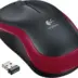 Logitech Ασύρματο Ποντίκι Μαύρο Κόκκινο M185