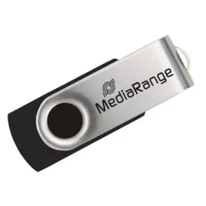 MediaRange USB 2.0 Flash Drive 128GB Black/Silver