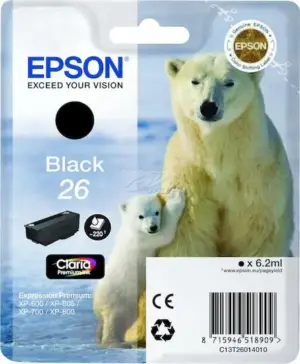 Μελάνι Epson No. 26 Black Orig.