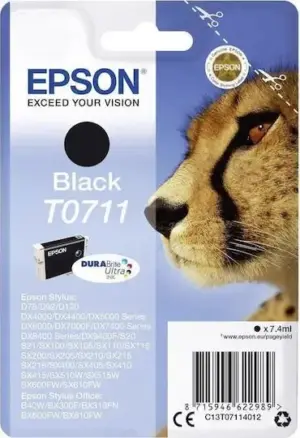 Μελάνι Epson T0711 Black 7,4ml Orig.