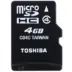 Micro SD Card 4GB Toshiba Class 4 Memory Card