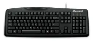 Microsoft Wired Keyboard 200 USB Port Greek Hdwr Black