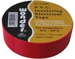 Μονωτική Ταινία Wonder 19x20 Κόκκινη Pvc