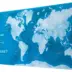 Mouse Pad XL World Map Watercolor