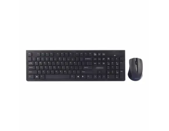 Omega Pyxis Wireless Set Keyboard And Optical Mouse Black Okm069 With Nano Receiver 10m Range