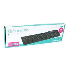 Omega Slim Keyboard Usb Black Με Ελληνικους Χαρακτηρες OK05TGR