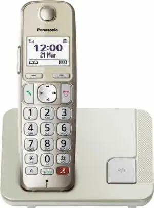Panasonic Ασύρματη Τηλεφωνική Συσκευή Άσπρο - Χρυσό