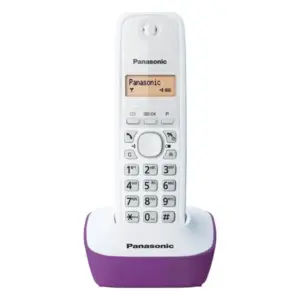Panasonic Ασύρματη Τηλεφωνική Συσκευή / Άσπρο - Μωβ