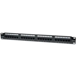 Patchpanel 24Port Cat6Utp Μαύρο