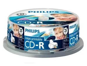 Philips CD-R 80 52x Printable 25τμχ