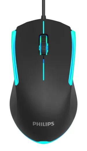 Philips Ενσύρματο Gaming Ποντίκι 1200Dpi 3 Πλήκτρα Μαύρο