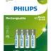 Philips Επαναφορτιζόμενες Μπαταρίες AAA Ni-MH 700mAh 1.2V 4τμχ.