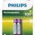 PHILIPS Επαναφορτιζόμενη Μπαταρία 800mAh AAA HR03 Micro (Συσκευασία 2 τεμ.)