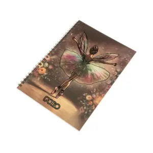 Polo Σπιράλ Τετράδιο Fairy Ριγέ Α4 90 Φύλλων 3 Θεμάτων