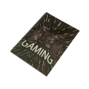 Polo Σπιράλ Τετράδιο Gaming Ριγέ Α4 90 Φύλλων 3 Θεμάτων
