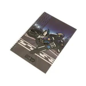 Polo Σπιράλ Τετράδιο Motorcycle Ριγέ Α4 90 Φύλλων 3 Θεμάτων