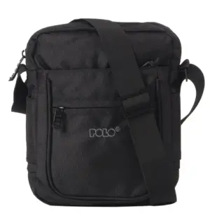 Polo Vertical Large Ανδρική Τσάντα Ώμου / Χιαστί Μαύρο