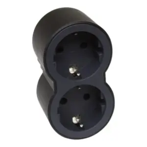 Πολύπριζο 2Θεσ. Μαύρο Legrand 16A 230V