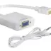 Powertech αντάπτορας HDMI σε VGA καλώδιο 3.5mm 0.20m λευκός