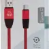 Powertech Braided USB 2.0 Cable USB-C male - USB-A male Κόκκινο 1m (PTR-0038)