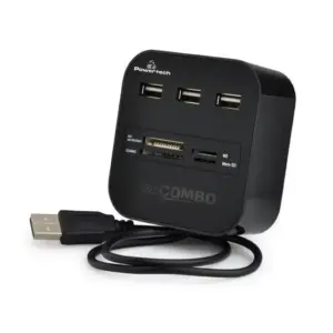 Powertech Card Reader Combo Αναγνώστης Καρτών Card Reader 3 Usb 2.0v Port