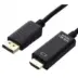 Powertech Καλώδιο DisplayPort Σε HDMI Pth-075 4K/30Hz 1m Μαύρο
