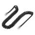 Powertech Καλώδιο Τηλεφώνου RJ10 4P4C Spiral 2m Black
