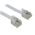 Powertech Καλώδιο Τηλεφώνου RJ11 6P4C 5m Λευκό