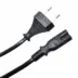 Powertech Καλώδιο Τροφοδοσίας VDE 2x0.5mm PVC Copper 1.5m Μαύρο