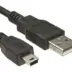 Powertech Καλώδιο USB 2.0 σε USB Mini 5m Black
