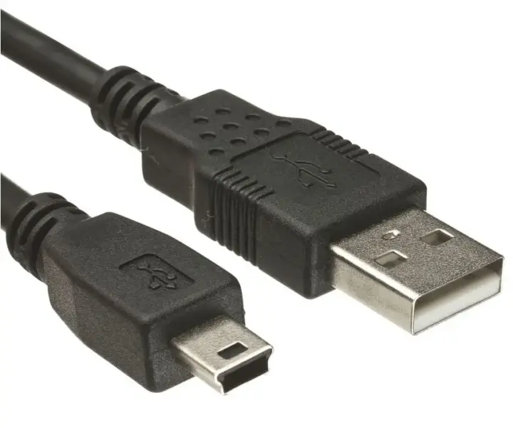 Powertech Καλώδιο USB 2.0 σε USB Mini Χαλκός 1.5m μαύρο