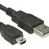 Powertech Καλώδιο USB 2.0 σε USB Mini Χαλκός 1.5m μαύρο
