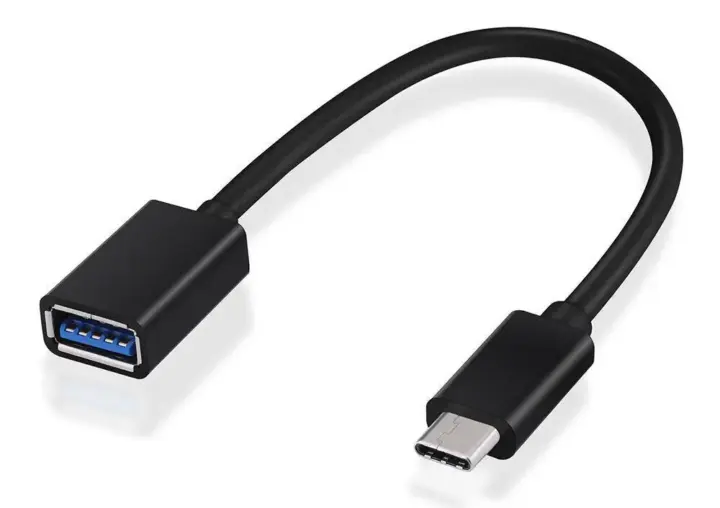 Powertech καλώδιο USB-C σε USB 3.1 θηλυκό OTG 0.20m μαύρο