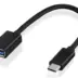 Powertech καλώδιο USB-C σε USB 3.1 θηλυκό OTG 0.20m μαύρο