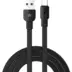 Powertech καλώδιο USB σε Micro USB armor 15W 3A 1m μαύρο